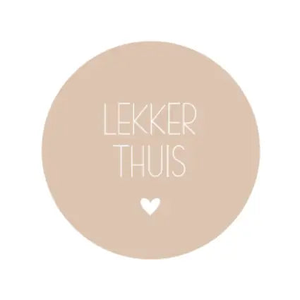 Onderzetter : lekker thuis - roze