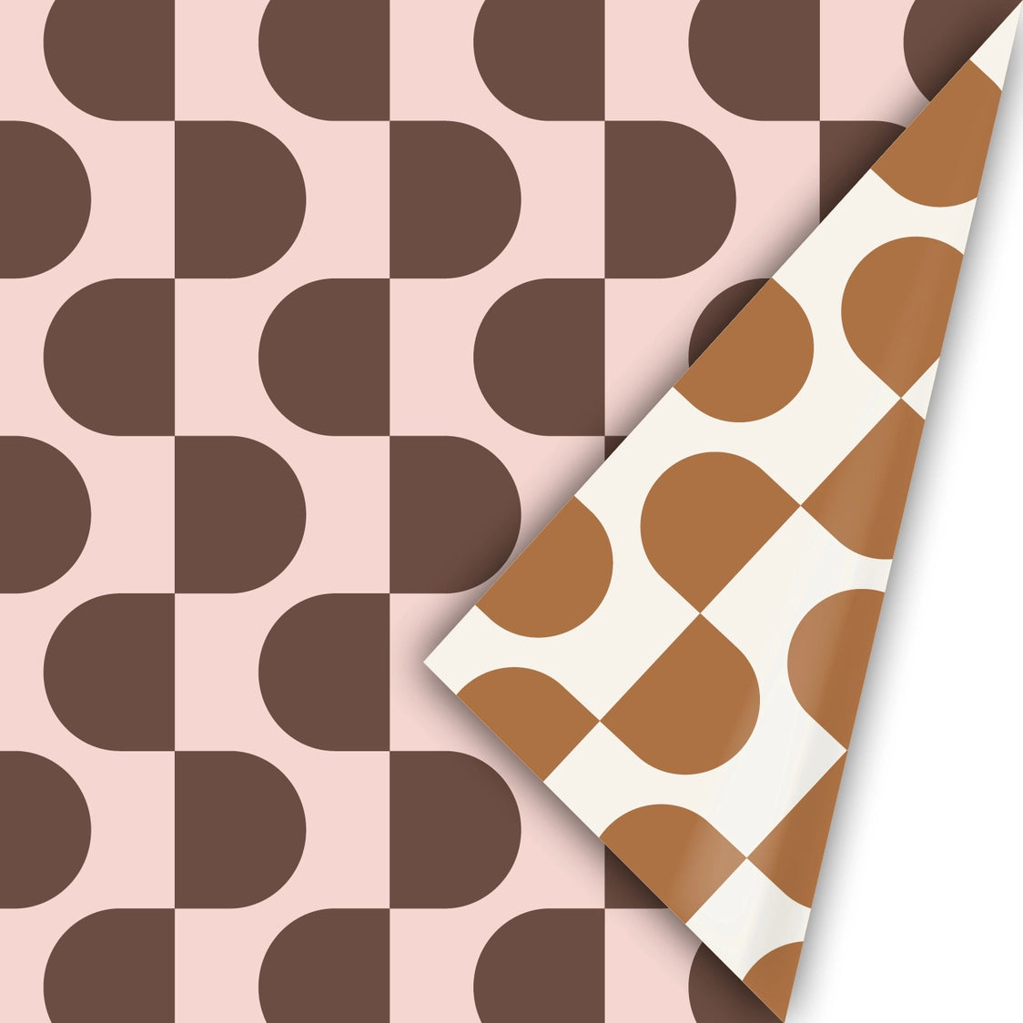 Collectiv warehouse : dubbelzijdig inpakpapier : chuncky curves