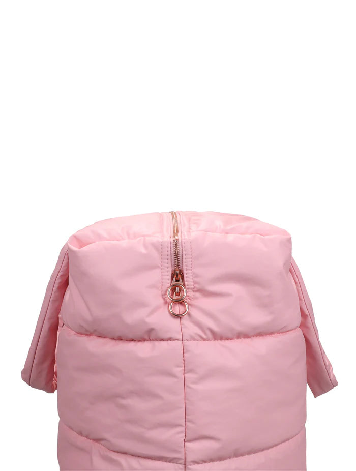 Tinne & Mia : camill big puffy weekend bag - pink dolphin