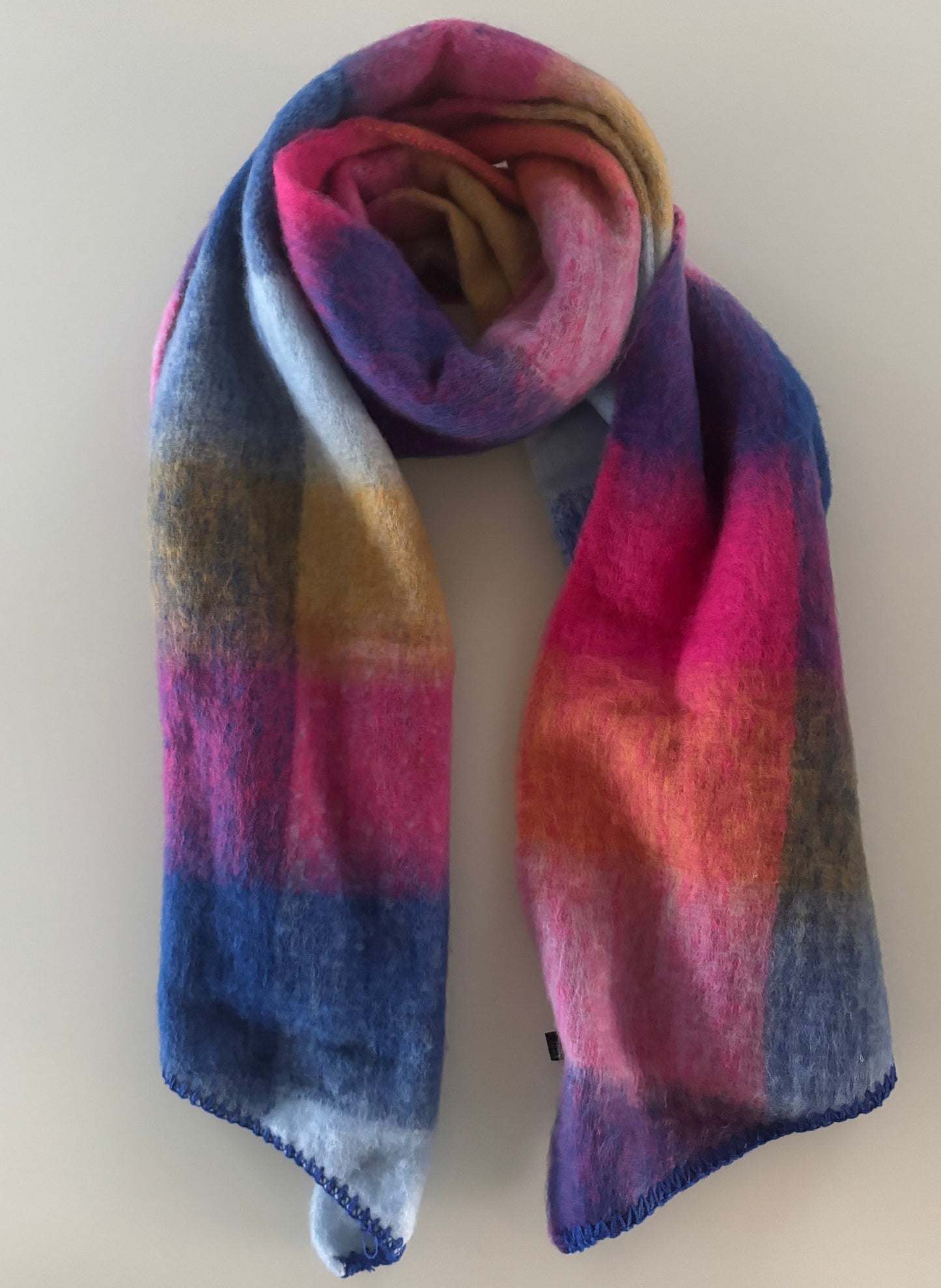 Sjaal : geweven sjaal geruit - multicolor