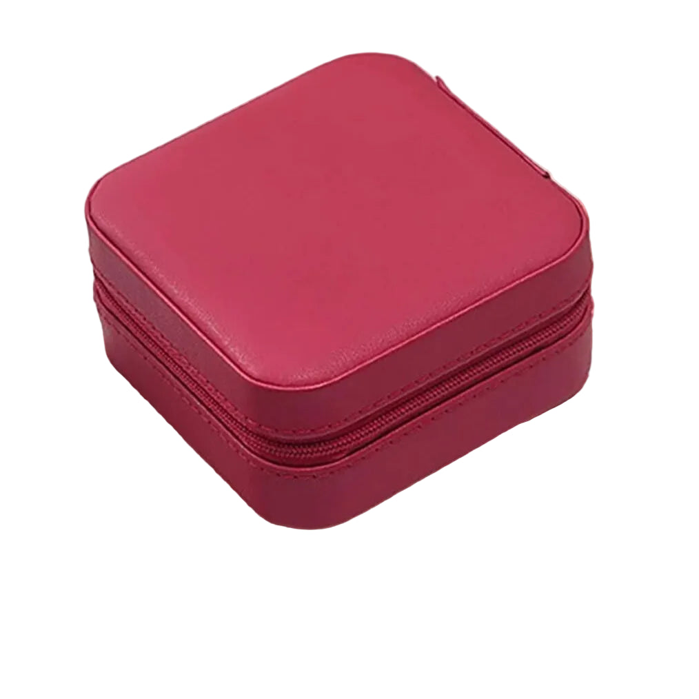 Juwelendoosje : vierkant - fuchsia