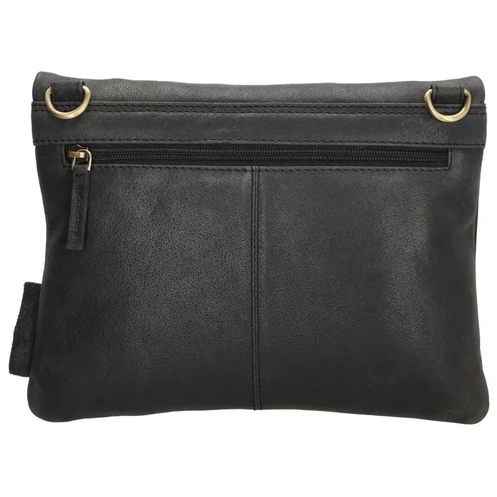 Hide & stitches : schoudertas Marrakech - zwart