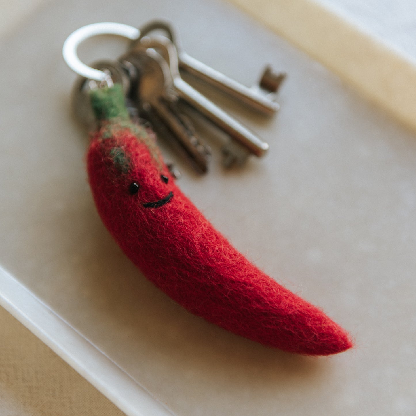 Person ' Elle : sleutelhanger - rode peper