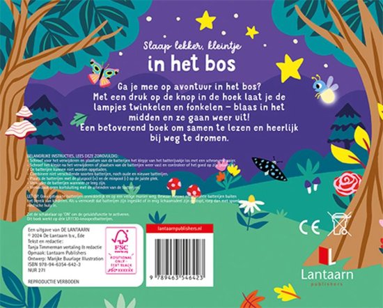 Lantaarn publisher : voorleesboek met lampjes - in het bos