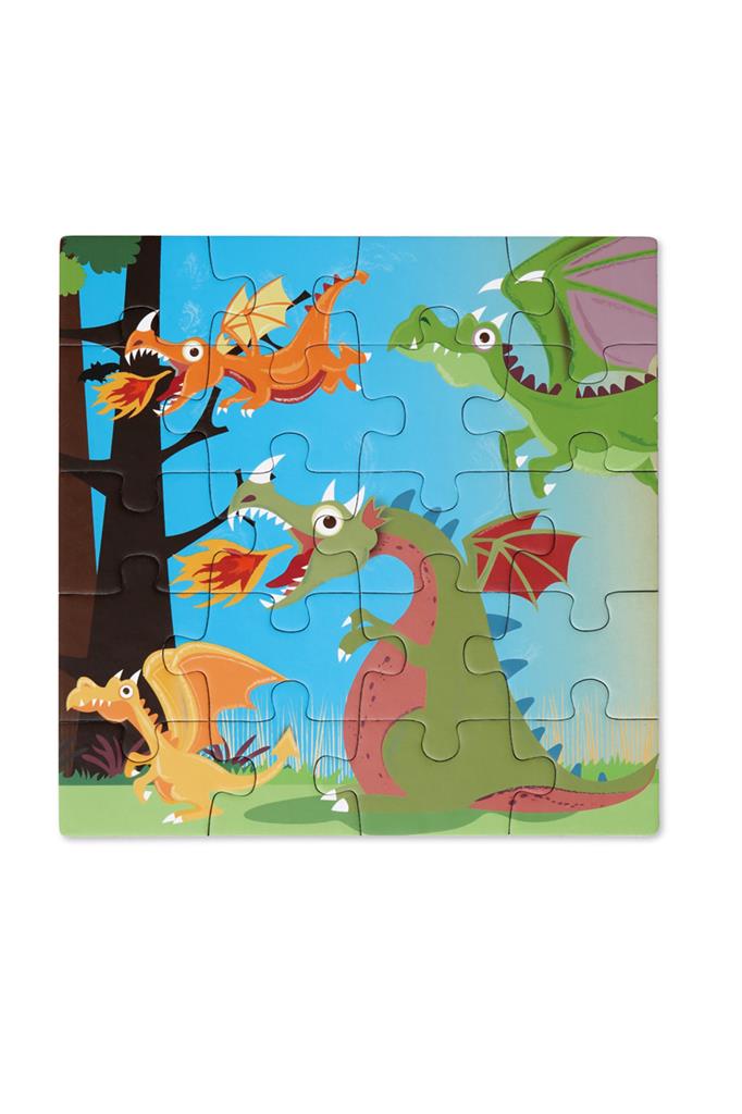 Scratch europe : magnetische puzzel to go - draken