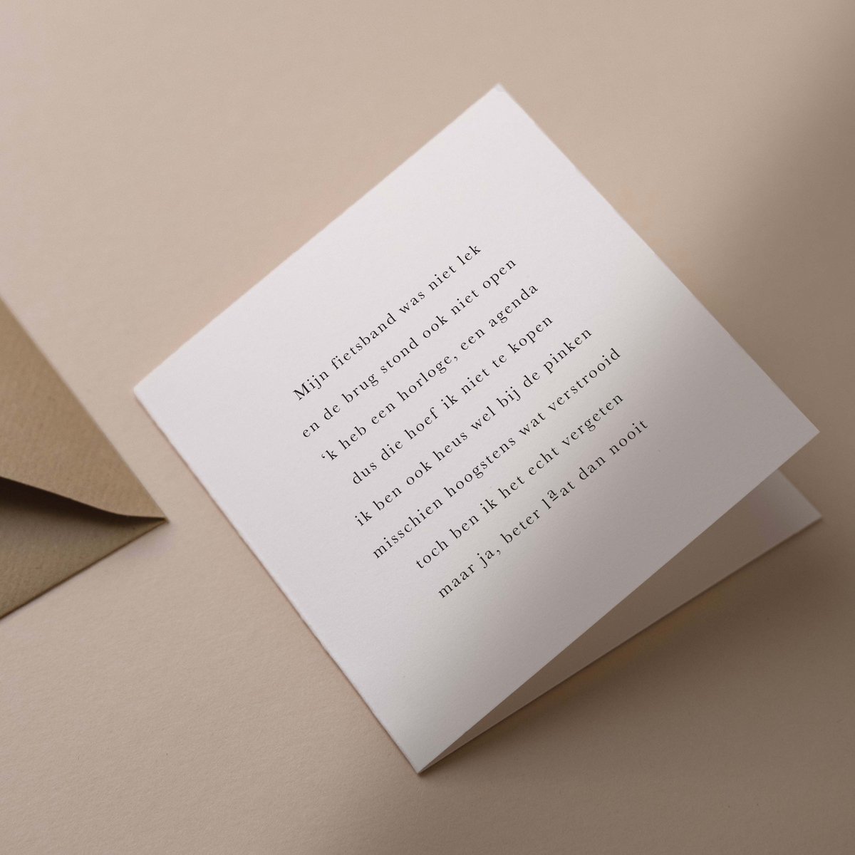 CMR - rijmpjes : wenskaart - beter laat