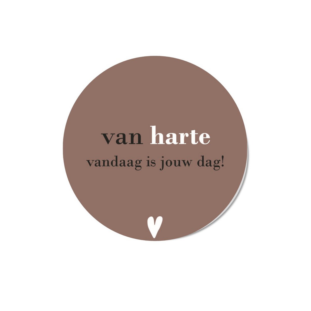 Seq lifestyle : mini cadeautje - van harte