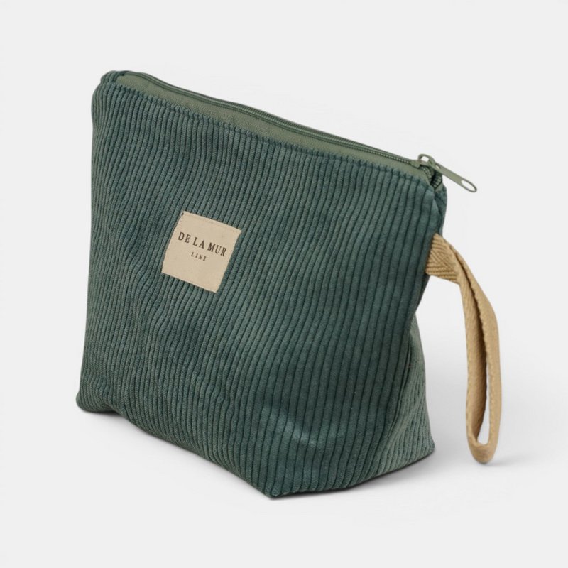 De la mur line : beauty bag groot - jade - jadegroen