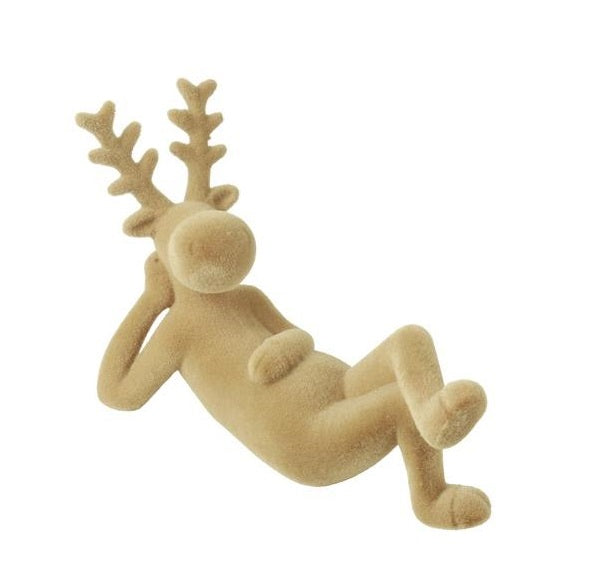 Coutryfield : rendier ligggend - velvet bruin