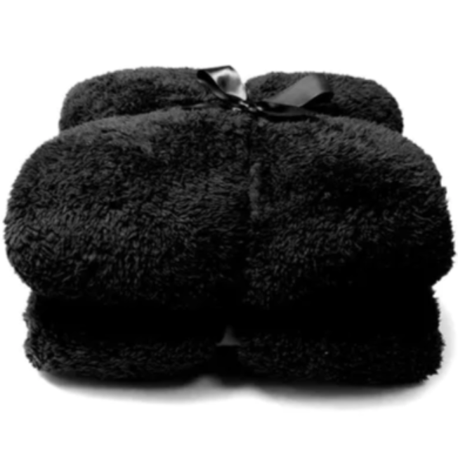 Unique living : deken - zwart