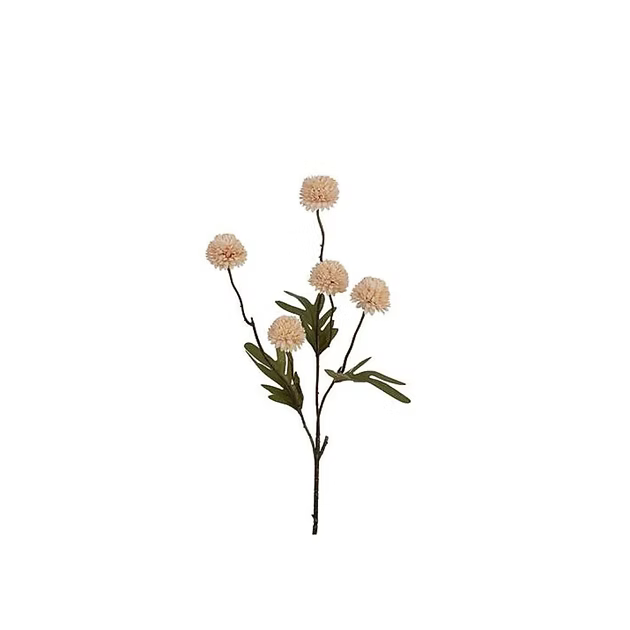 Kunstbloem : pompom - cream
