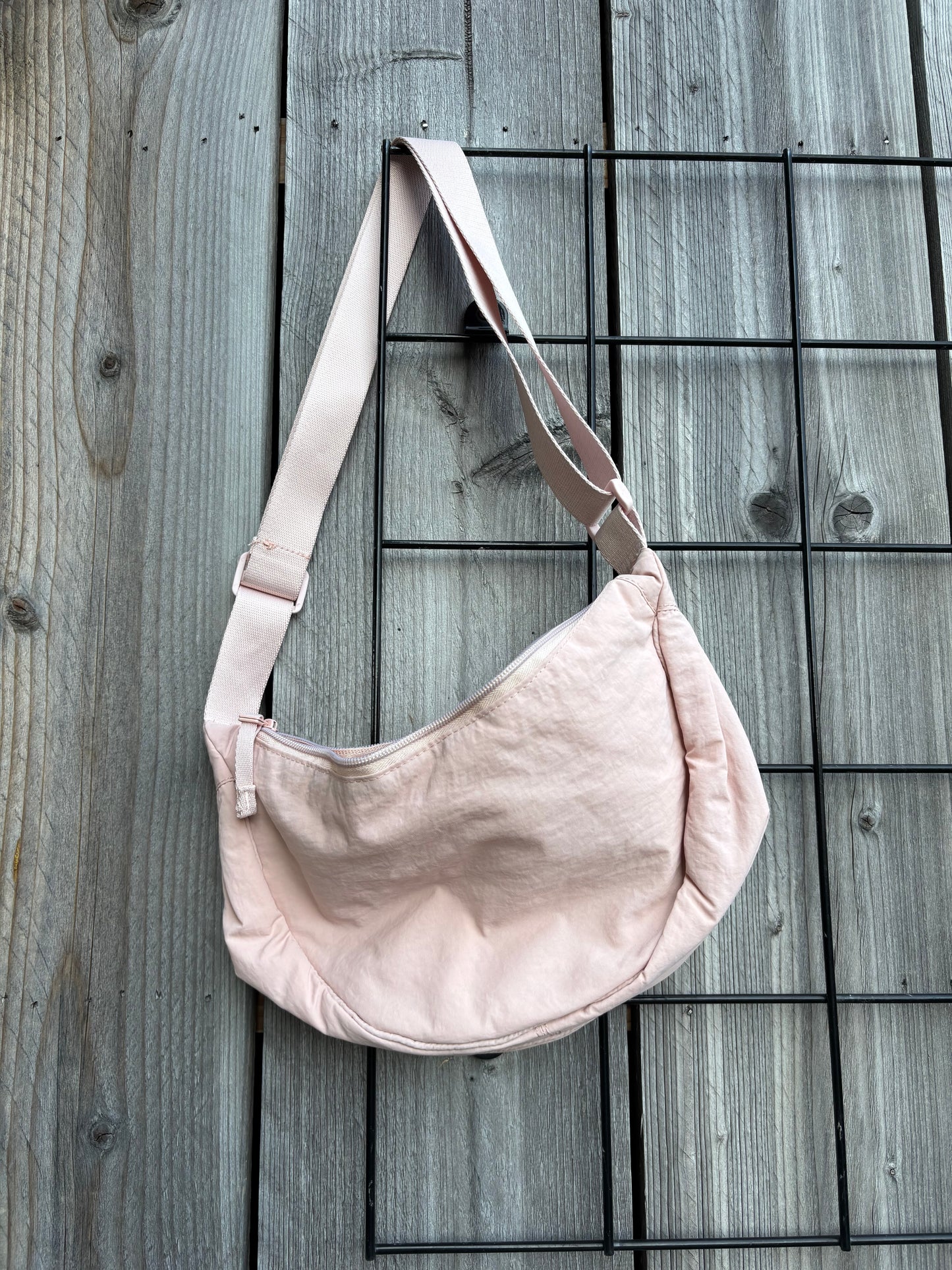 Stoffen tasje : poederroze