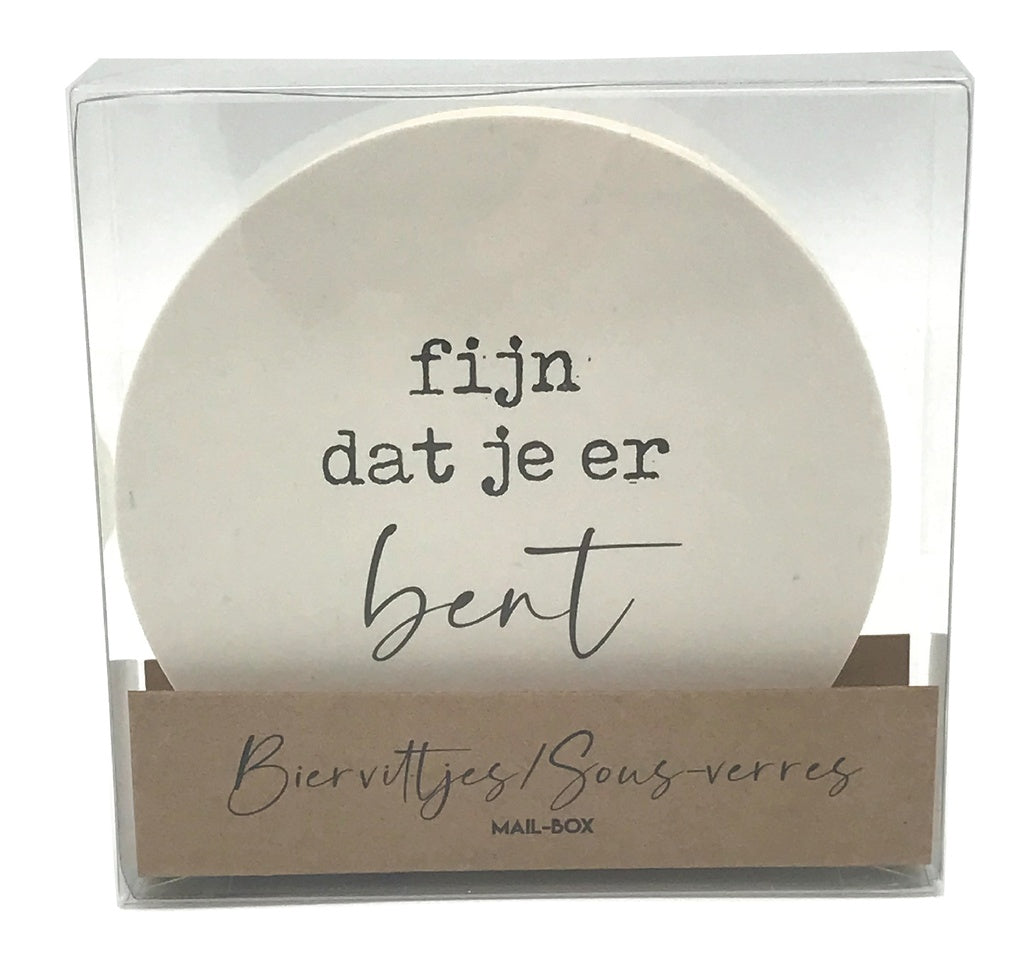 Mailboxcards : bierviltjes - fijn dat jij er bent