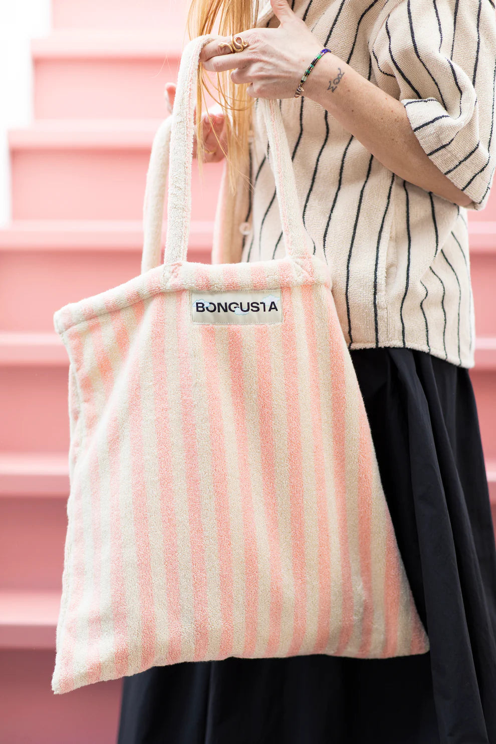 Bongusta : naram totebag - tropical & creme