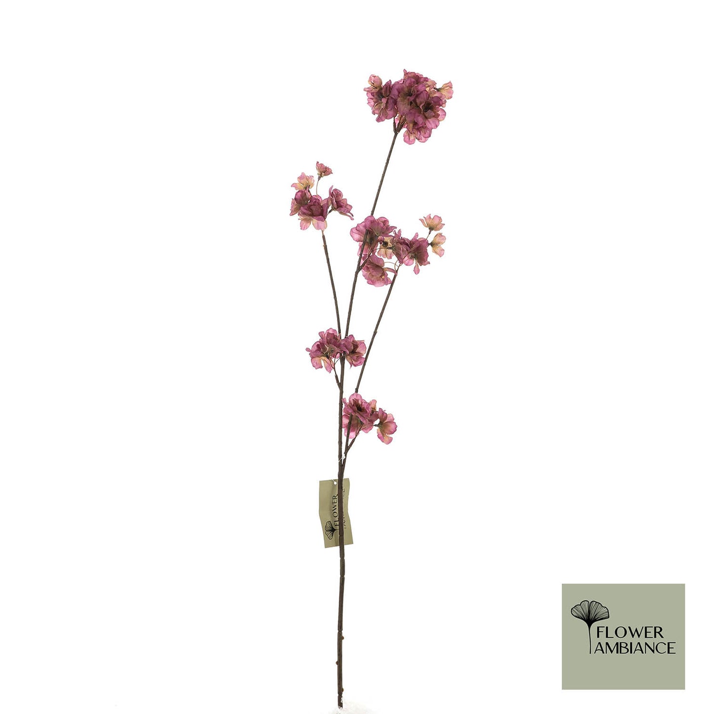 Kunstbloem : prunus malaga spray - vermillion