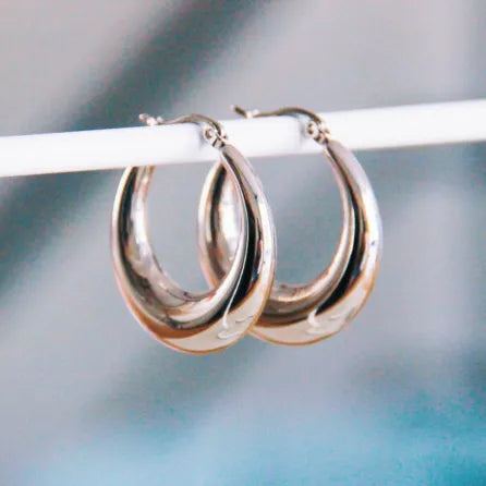 Bazou : oorringen - zilver