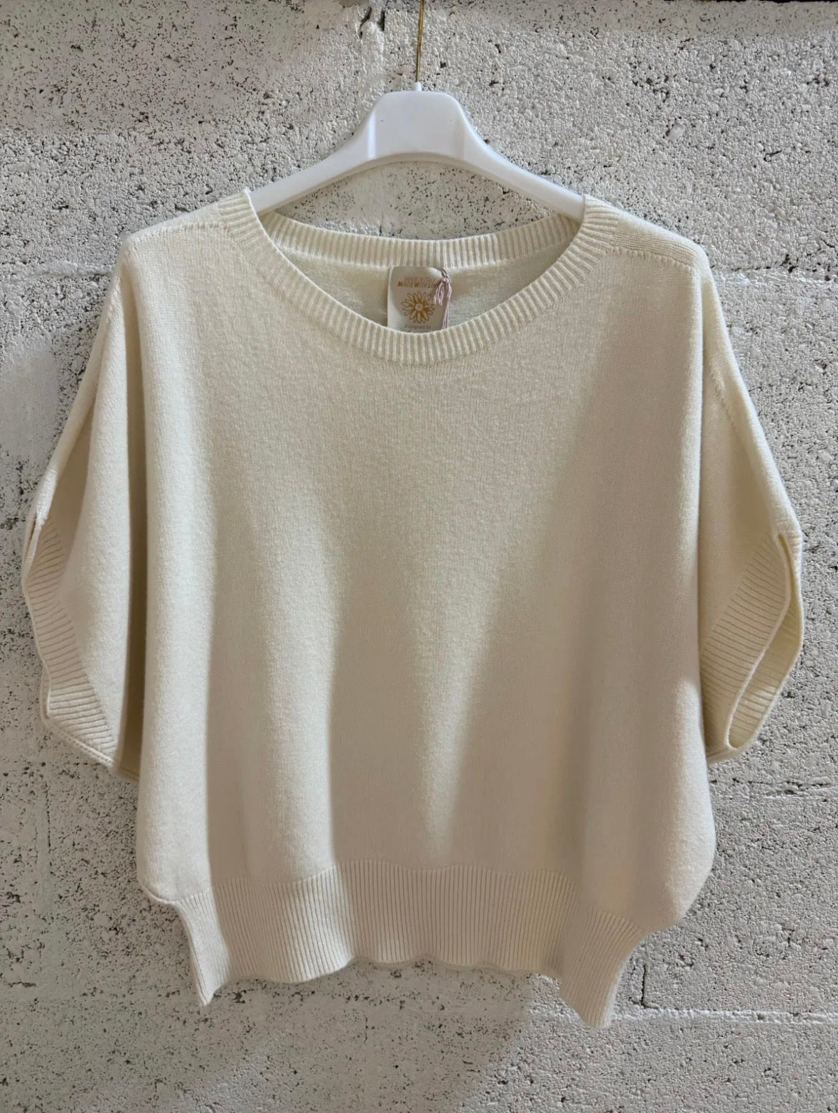 Pull marine - ecru