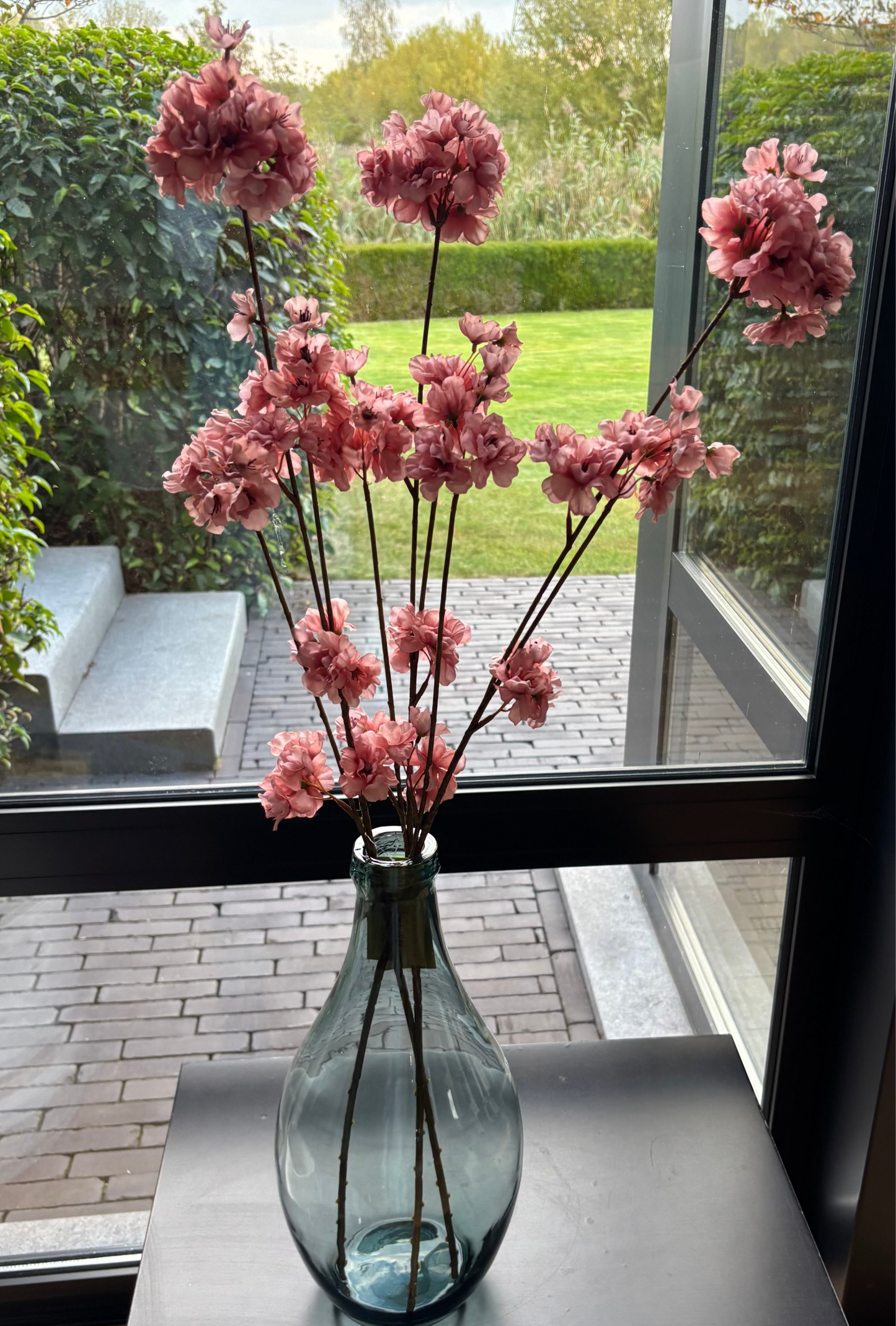 Kunsttak : prunus malaga spray - old pink