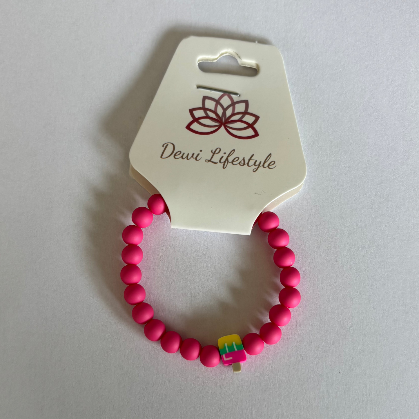 Dewi lifestyle : armband kids ijs - fuchsia