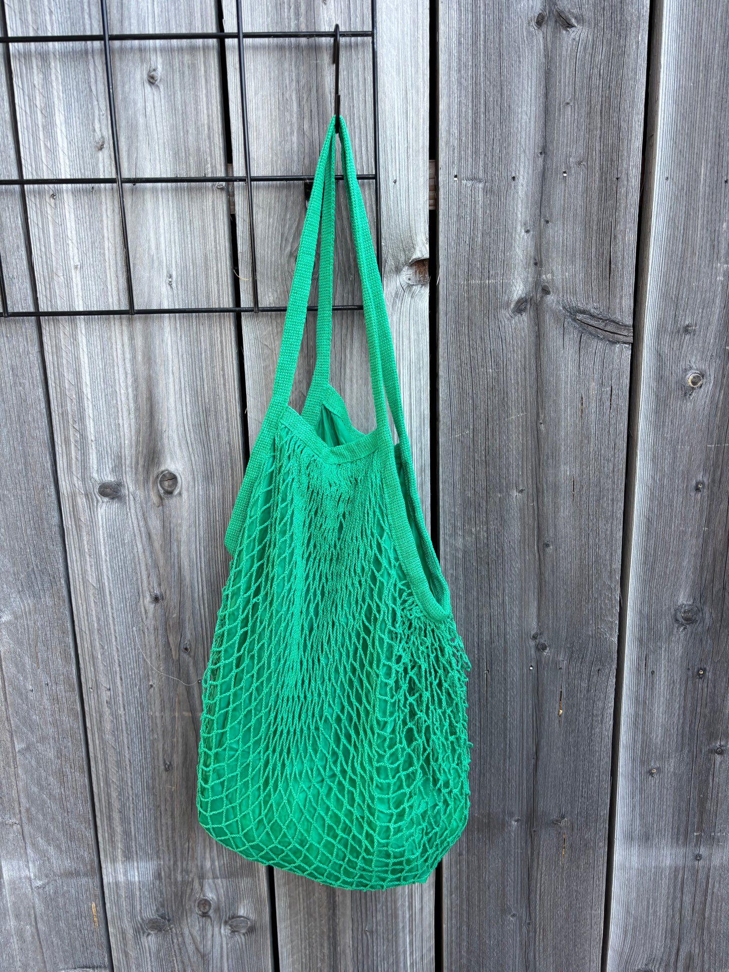 Stoffen netzakje met voering - groen