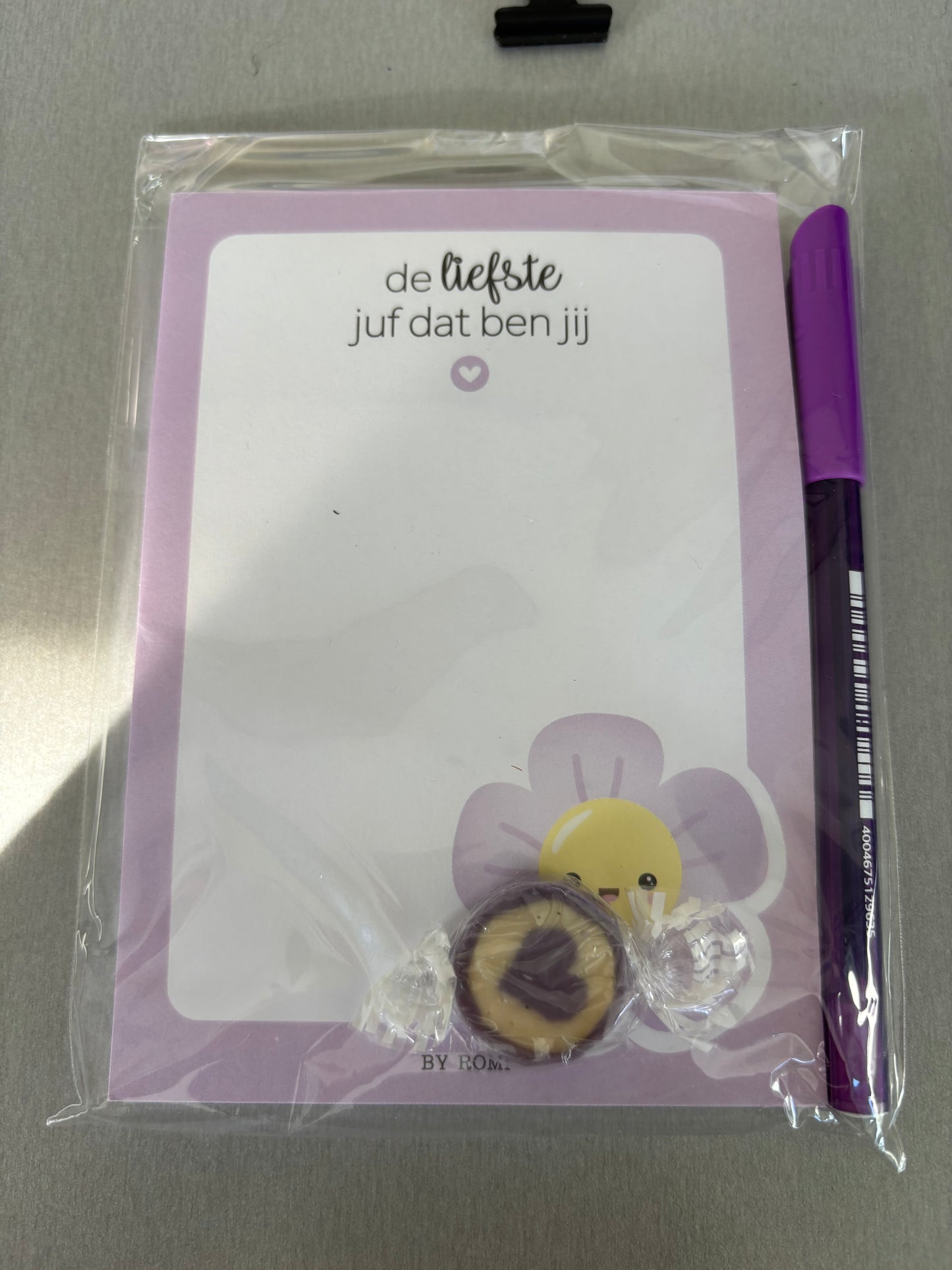 By romi : cadeaupakketje voor de liefste juf