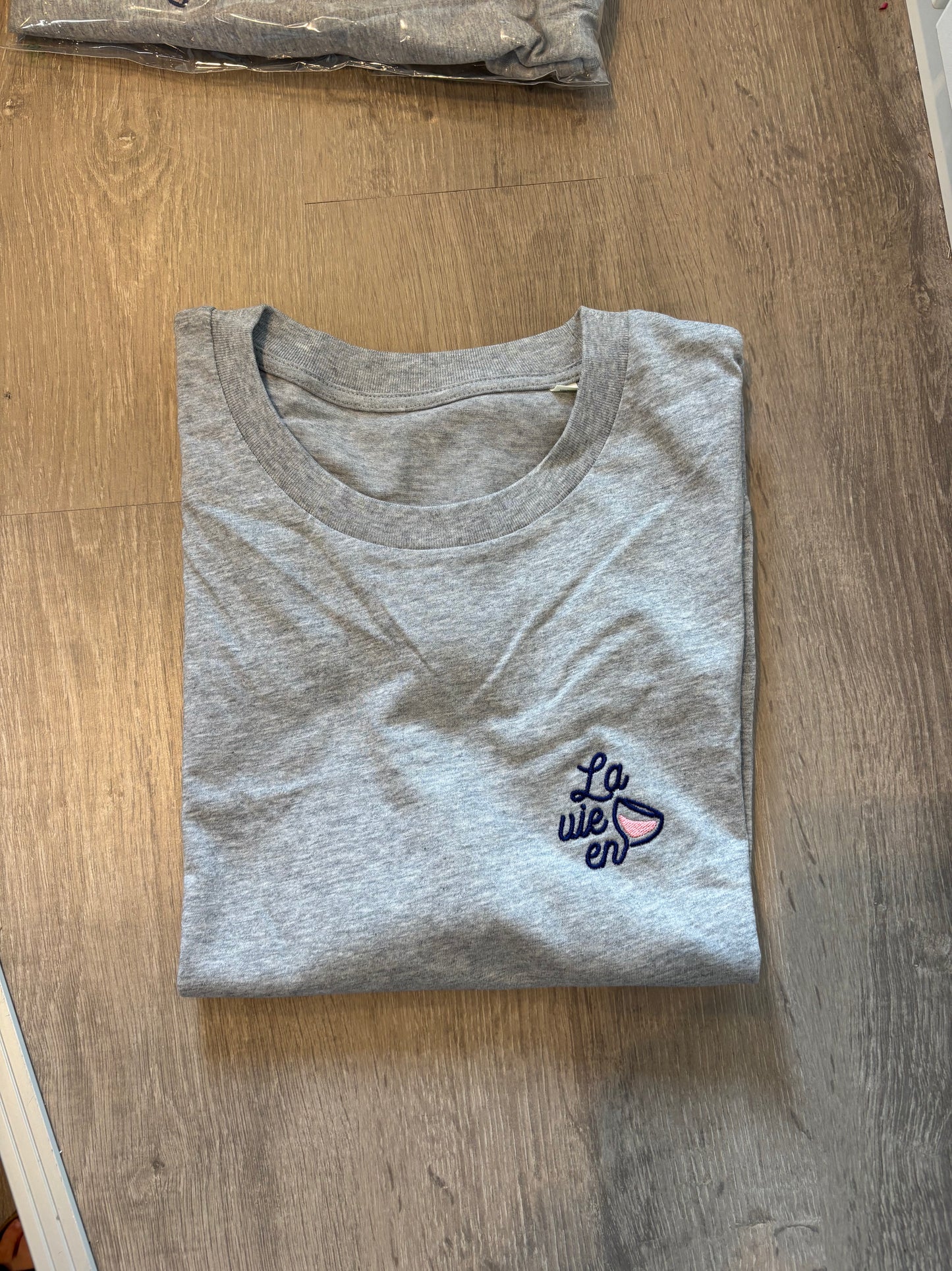 Juste un t-shirt - la vie en rose - grijs