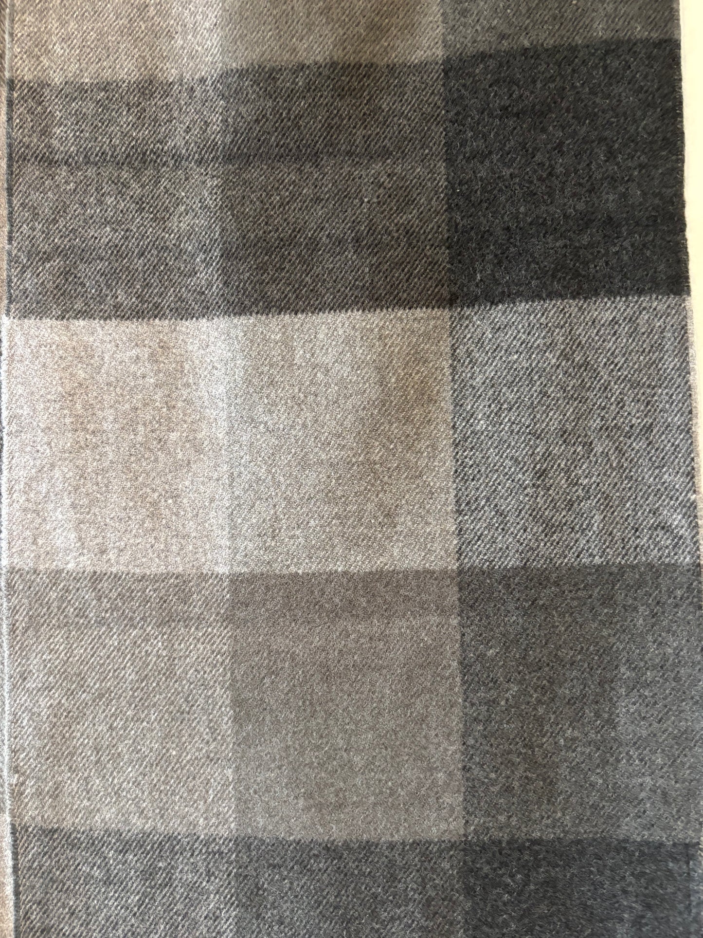 Sjaal heren : geruit - grijs