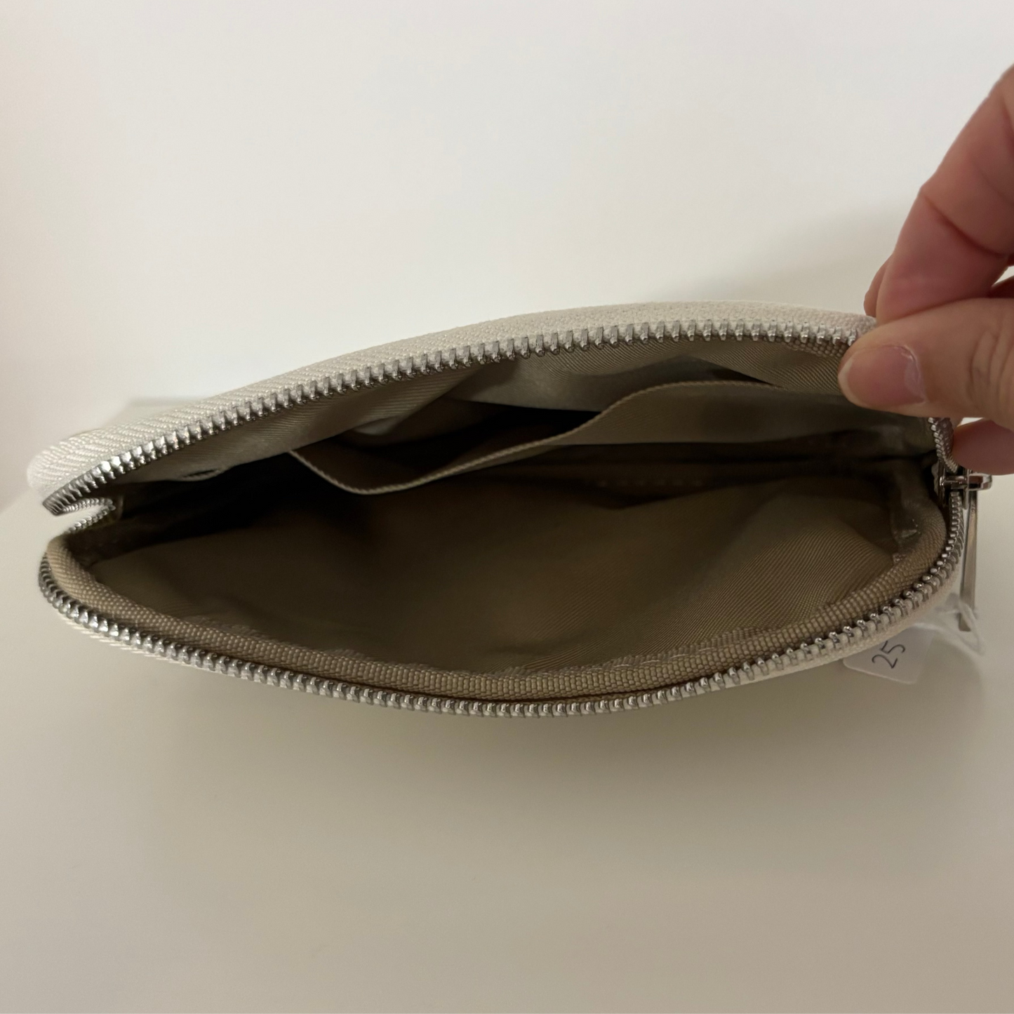 Lederen make-up tasje : rood