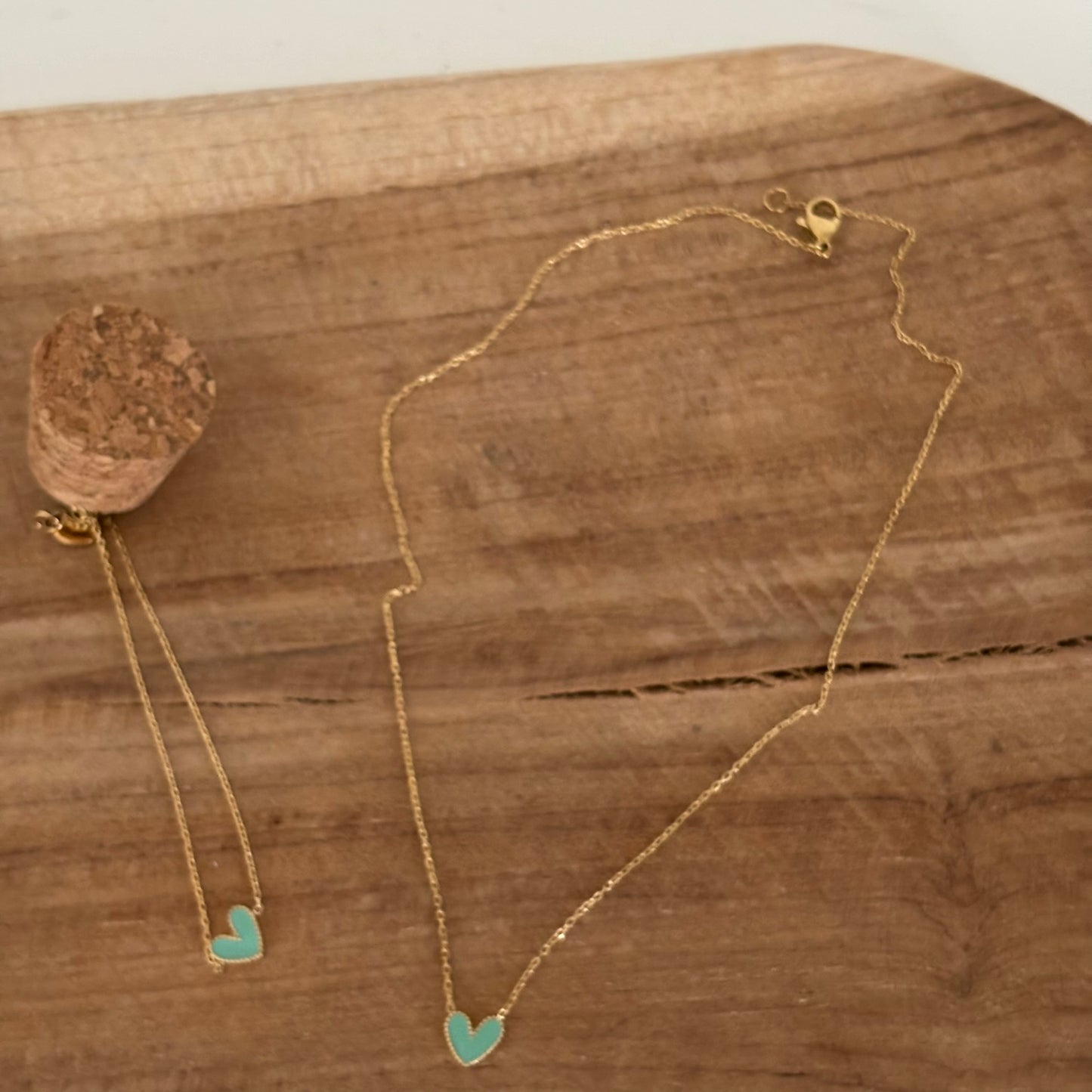 Bohm : armband met blauwe hartje - goud