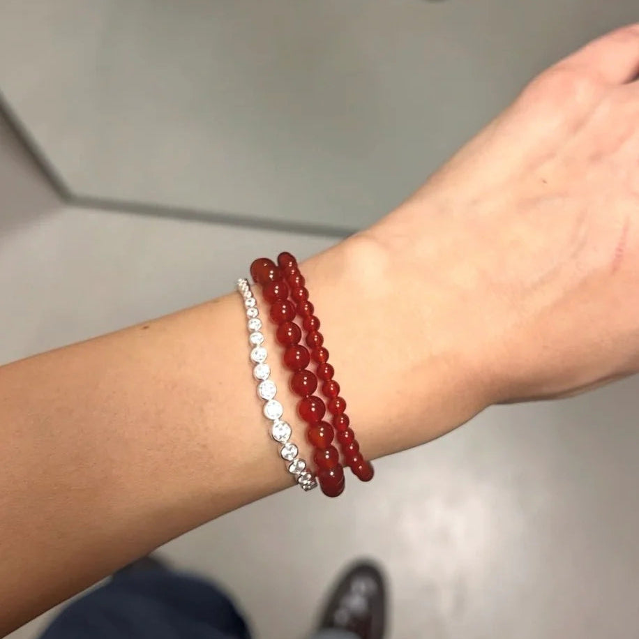 SoÏ : armband red jade - passion