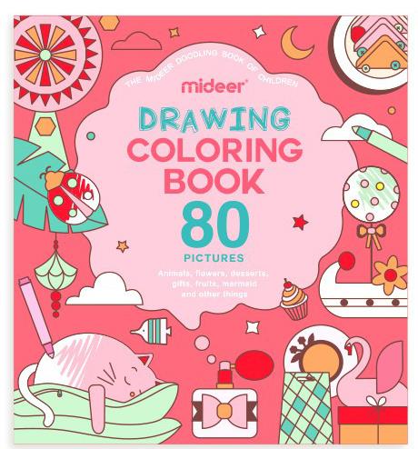 Mideer : kleurboek - dieren, bloemen, fruit, ...