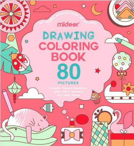 Mideer : kleurboek - dieren, bloemen, fruit, ...