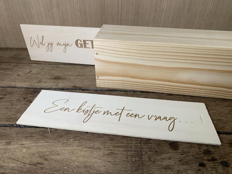 Dotti : een kistje met een vraag - wil je mijn getuige zijn?