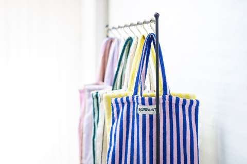 Bongusta : naram totebag - creme & ink