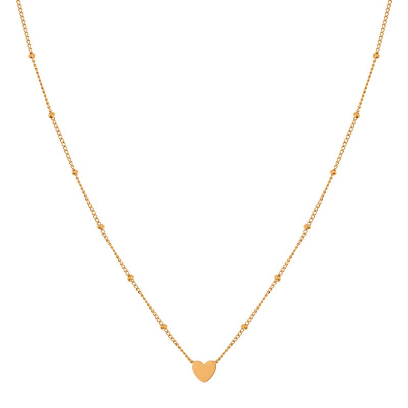 Essentialistics : halsketting hartje - goud