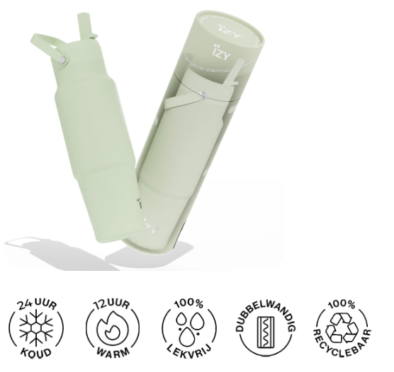 Izy : travel bottle - pistachio