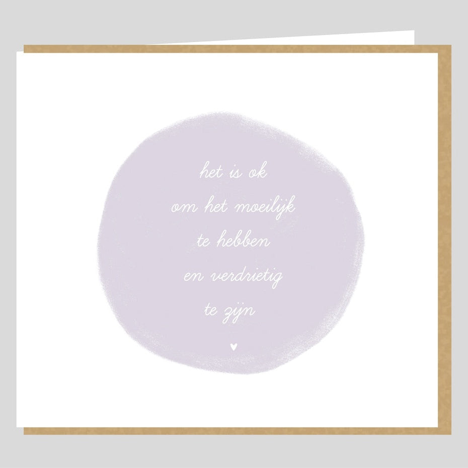 Studio-Mie : wenskaart - het is ok ...