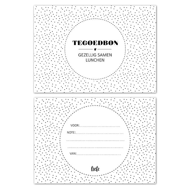Liefz : tegoedbon - gezellig samen lunchen