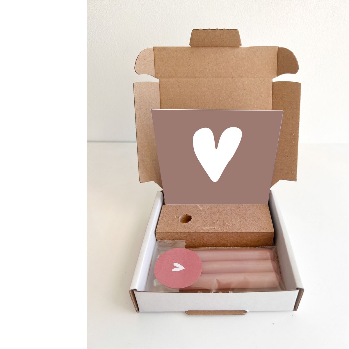 Seq lifestyle : giftbox hart - oud roze