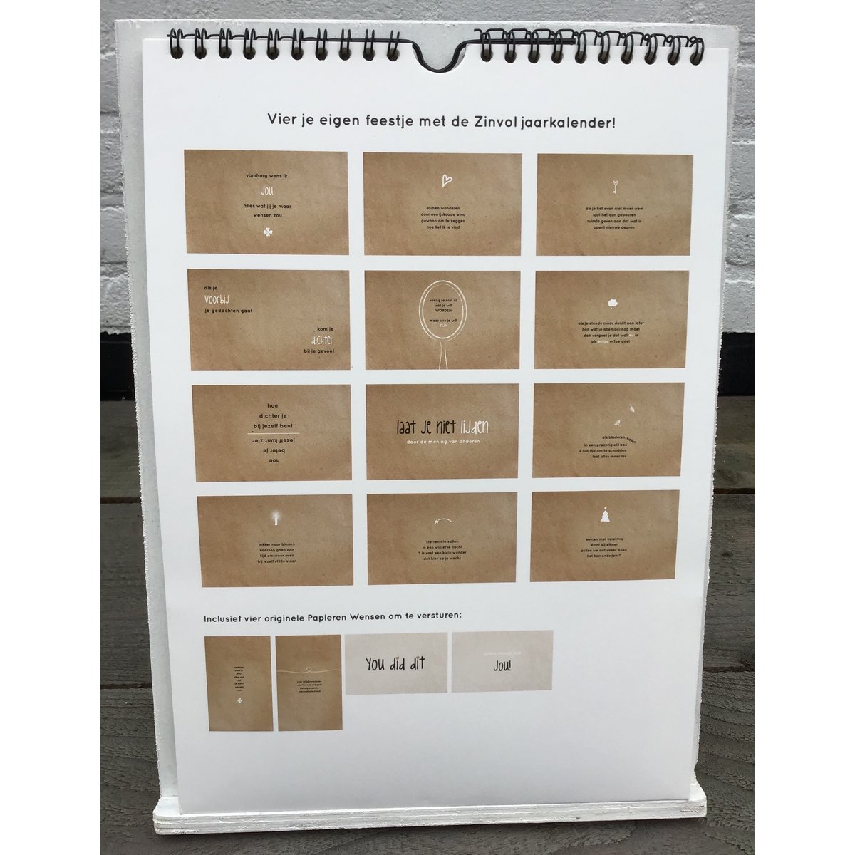 Zinvol : kalender - gefeliciteerd met jou