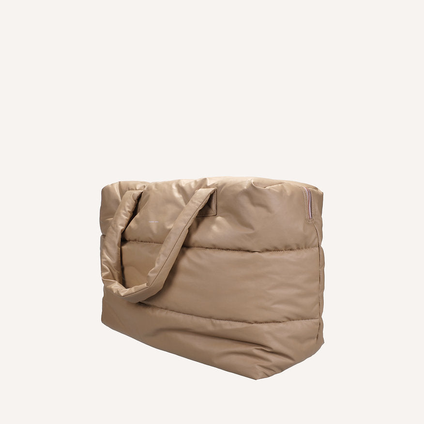Tinne en Mia : big puffy weekend tas camill - porcini