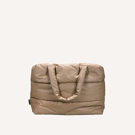Tinne en Mia : big puffy weekend tas camill - porcini
