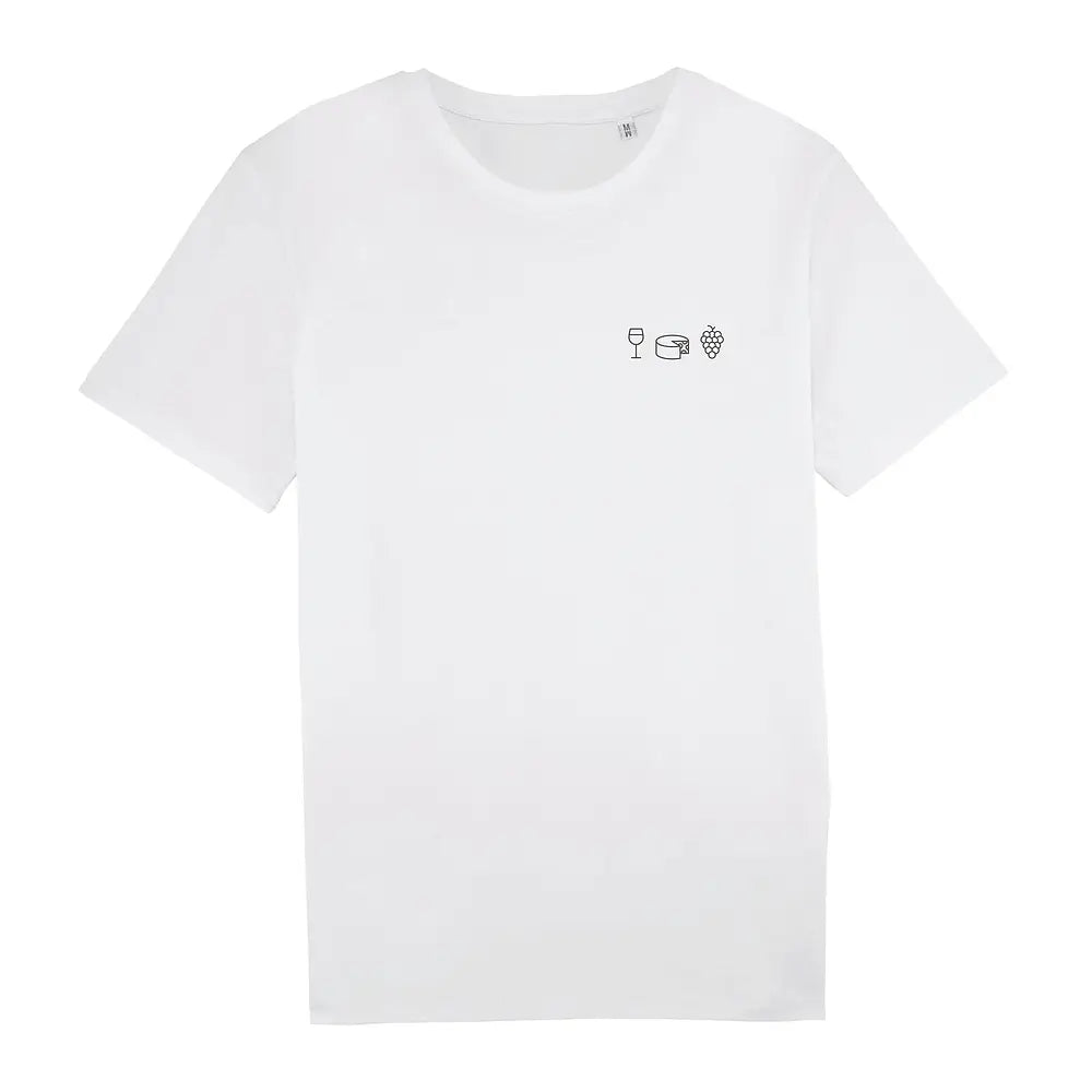 Charles : unisex t-shirt - kaas, wijn, druiven