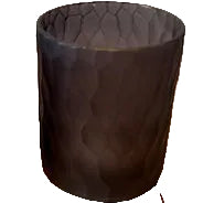 Theelichthouder : mat zwart