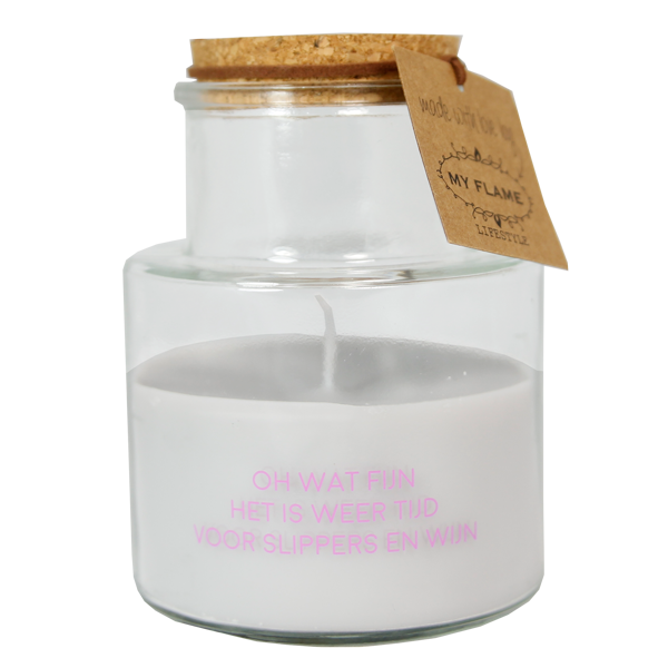 My flame : buitenkaars - tijd voor slippers en wijn