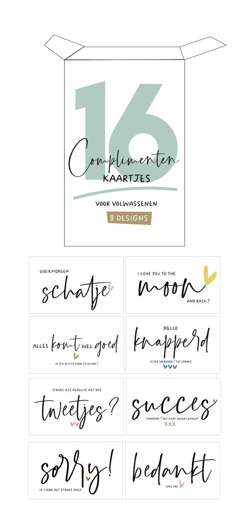 Mailboxcards : complimentenkaartjes volwassenen