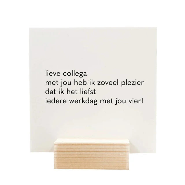 Winkeltjevananne : tegeltje in forex - lieve collega