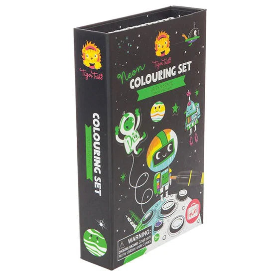 Tiger tribe : colouring set - outer space neon