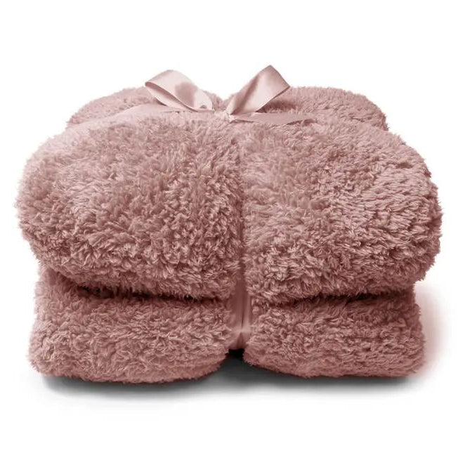 Unique living : deken - oud roze