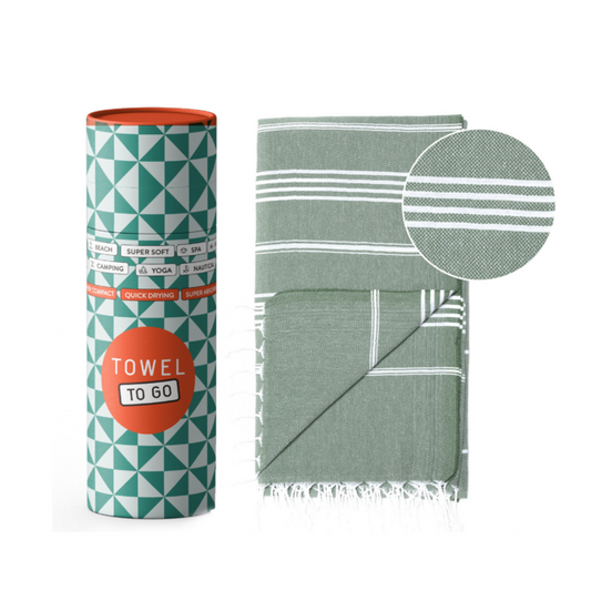 Towel to go : hamamdoek met geschenkdoos